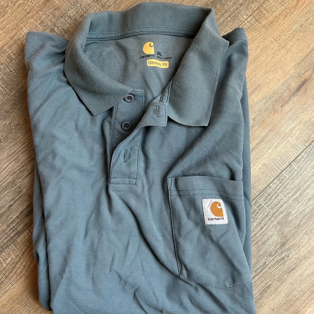 Carhartt Men's Polo Shirt - Gray